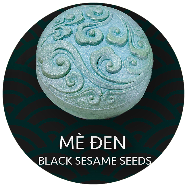 BTT Mè Đen (0 Trứng) - Black Sesame Seeds Mooncake (No Salted Egg Yolk)