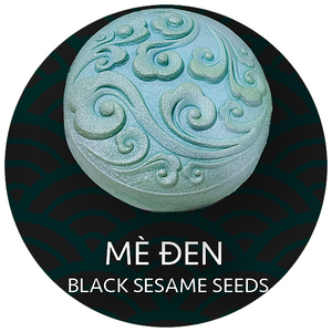 BTT Mè Đen (2 Trứng) - Black Sesame Seeds Mooncake (2 Salted Egg Yolks)
