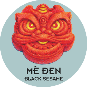 BTT Mè Đen (1 Trứng) - Black Sesame Seeds Mooncake (1 Salted Egg Yolk)
