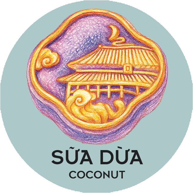 BTT Sữa Dừa (2 Trứng) - Coconut Mooncake (2 Salted Egg Yolk)