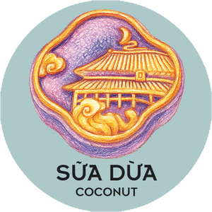 BTT Sữa Dừa (2 Trứng) - Coconut Mooncake (2 Salted Egg Yolk)