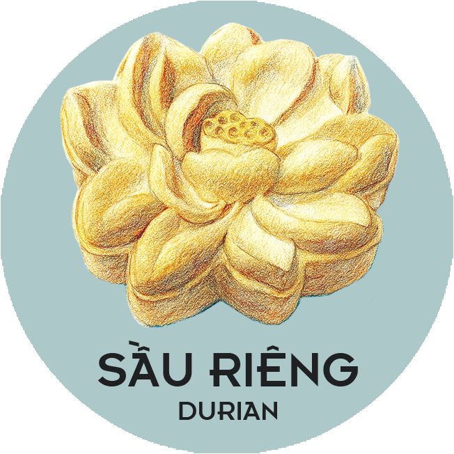 BTT Sầu Riêng (0 Trứng) -  Durian Mooncake (No Salted Egg Yolk)