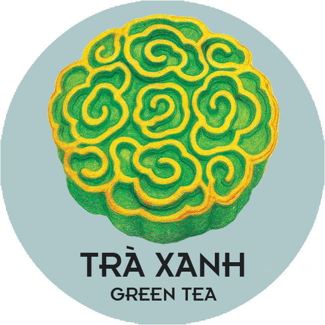BTT Trà Xanh (0 Trứng) - Green Tea Mooncake (No Salted Egg Yolk)