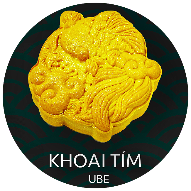BTT Khoai Tím (1 Trứng) - Ube Mooncake (1 Salted Egg Yolk)