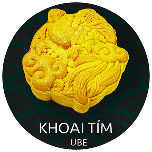 BTT Khoai Tím (2 Trứng) - Ube Mooncake (2 Salted Egg Yolks)