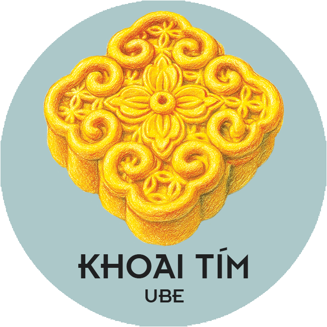 BTT Khoai Tím (0 Trứng) - Ube Mooncake (No Salted Egg Yolk)